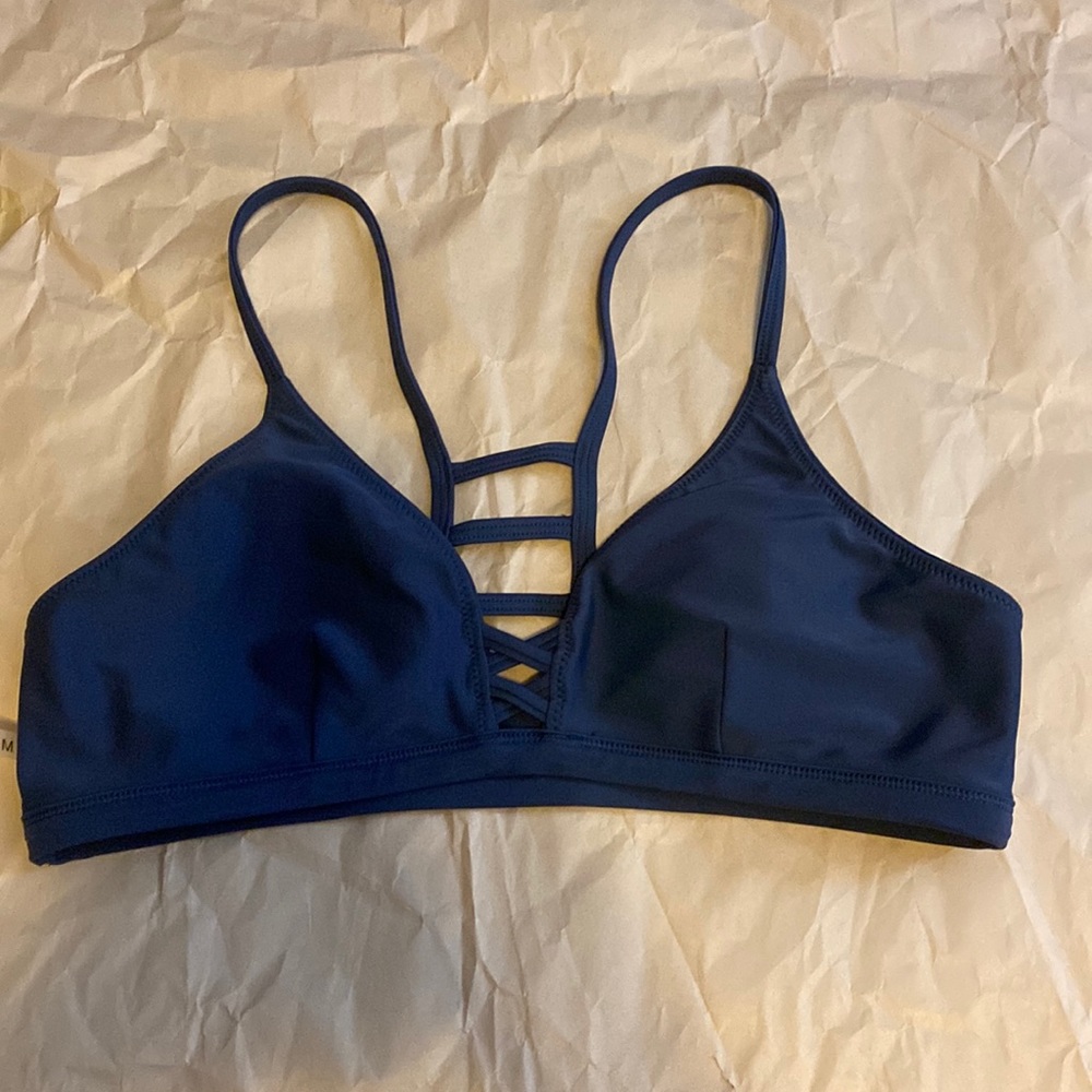 Navy Blue Medium Bikini Top
